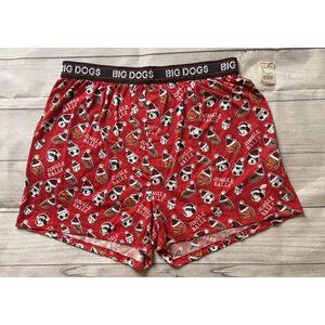 Big Dogs Boxers Men XL Multicolor Christmas Jingle Balls Basketball Football NWT